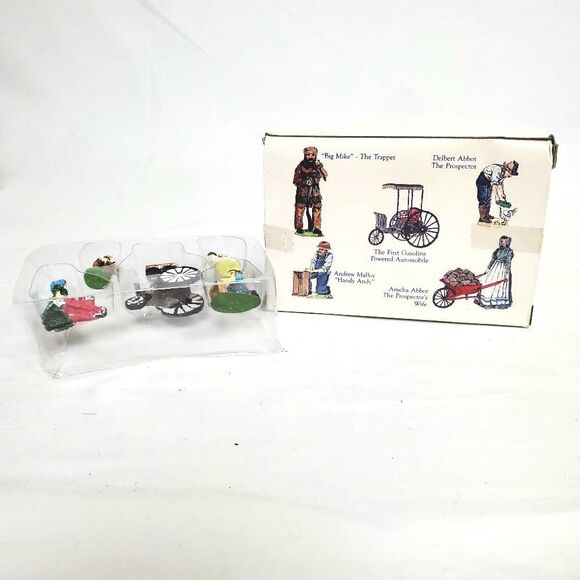 Liberty Falls Painted Pewter AH49 First Gasoline Car Set - Picture 1 of 5